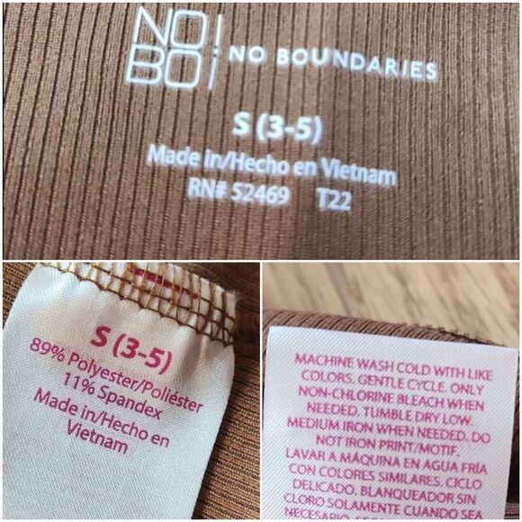 🩵NWT Tierra Brown Ribbed Scoop Neck Sleeveless Top Small - Picture 10 of 12